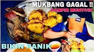 MUKBANG IKAN NILA- TELOR GORENG- BERKEDEL DENGAN SANTAN CURRY || HAMPIR MUNT4H