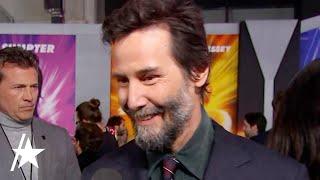 Keanu Reeves' SWEET Reaction To Jim Carrey's Compliment