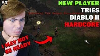 New Player Tries Diablo 2 Hardcore | Sorceress Run 1 Part 1