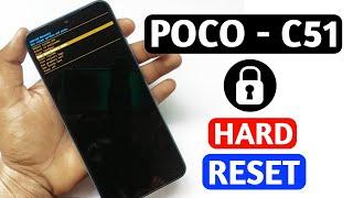 POCO C51 hard reset forgot screen lock | hard reset POCO C51.