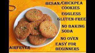 My Favorite CHICKPEA Cookies Recipe With Jaggery [Eggless Gluten-Free Besan Biscuits]