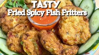 Fragrant Spicy Fish Mix Cake Fritters 炸黄姜鱼饼