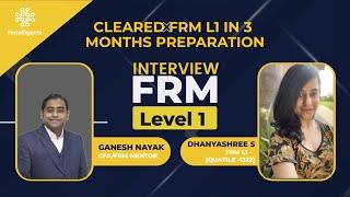 Cleared FRM L1 in 3 months with Banking Jobs | Dhanyashree Shukla | Fintelligents