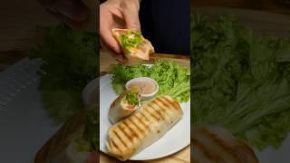 Tortilla Chicken roll #asmr #youtubeshorts #food #chicken #tortillachickenwrap#cooking