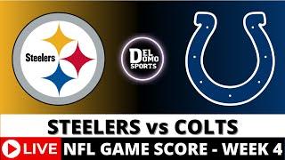 PITTSBURG STEELERS VS INDIANAPOLIS COLTS LIVE  NFL Game Score Play-by-Play Week 4 - SEP 29, 2024