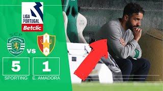 CONFERÊNCIA DE IMPRENSA DE RUBEN AMORIM SPORTING 5 vs ESTRELA AMADORA 1 LIGA PORTUGAL BETCLIC 2425 