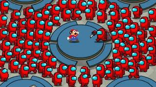 Mario Takes on 100 Imposters in Among Us...