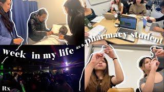 week in the life of a pharmacy student!  ⏐ injections midterm, EXAMS...