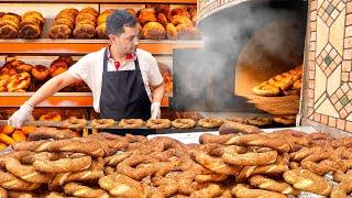 Traditional Turkish Simit: The crunchy bagel with sesame seeds – Turkish street food