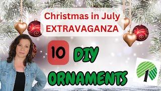 ((10)) DIY CHRISTMAS ORNAMENTS to TRY RIGHT NOW!! | DOLLAR TREE | SUPER EASY