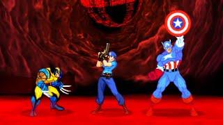 Marvel VS Capcom 2 - Wolverine/Jill/Captain America - Expert Difficulty Playthrough