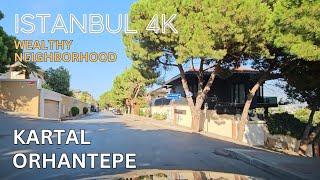 Istanbul 4K - Wealthy Neighborhood Driving Tour in Orhantepe Kartal – Luxurious Villas