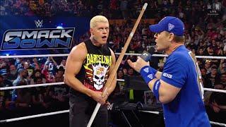 WWE SmackDown 16 March 2025 Cody Rhodes attacks John Cena on WWE SmackDown Highlights 3/16/2025