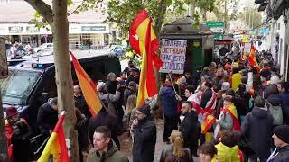 Spain | DENAES rally against Pedro Sanchez's Amnesty Law at Ferraz Street in Madrid (Dec 06, 2023)