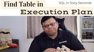 Find Table in Execution Plan - SQL in Sixty Seconds 151