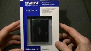 Power bank MP-4416  SVEN, unpacking, unboxing, uncase.