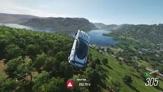 653m / 2145ft on Hilltop Vista, Danger Sign - FH4