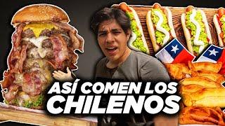 Probando COMIDA CALLEJERA en Chile  /  ¡Una completa locura! ¿Es Realmente Buena?