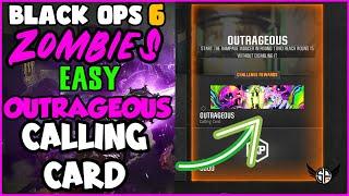 NEW!! Easy SOLO GODMODE Trick to Unlock the Outrageous Calling Card in Black Ops 6 Zombies!