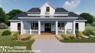 Virtual Walkthrough Tour of Modern Farmhouse Plan 51188MM ADHousePlans