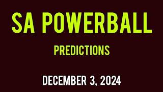 Sa powerball and powerballplus prediction today 03 December 2024 |sa powerball prediction