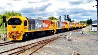 First 6 NEW DL Class Locomotives in New Zealand With DXB 5080