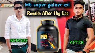 muscleblaze Super Gainer XXL results After 1kg Use | Gain weight 2x faster