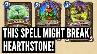 WHY BLIZZARD WHY? A 5 STAR MASS MANA CHEAT SPELL FOR DRUID! | TITANS card review