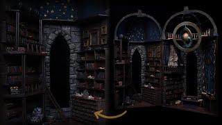 Ravenclaw Inspired Observatory | Harry Potter Miniature Astronomy Library Diorama