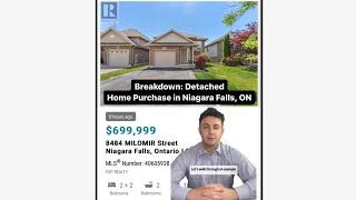 Mortgage Breakdown: Detached Home Purchase in Niagara Falls, Ontario, Canada 