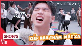 HIEUTHUHAI lần đầu show nét mặt THỎA MÃN, ATUS hóa ông già gặp kiếp nạn thảm mát-xa |ANH TRAI SAY HI