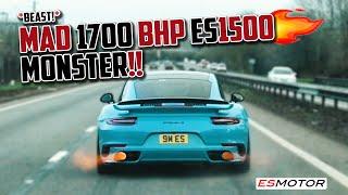 THIS 1700 BHP MIAMI BLUE ES1500 DESTROYS THE STREETS!! #porsche #esmotoruk