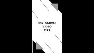 Quick Instagram Tips For Video Creators