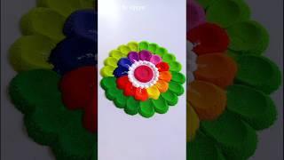 Rangoli by vijaya // Easy rangoli #easyrangoli  #shorts