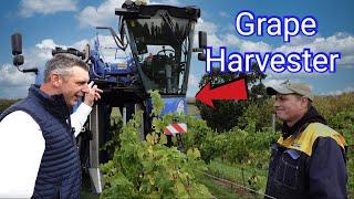 HI-TECH GRAPE HARVESTER MAKES WINE