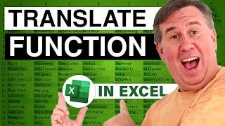 Excel Introduces TRANSLATE and DETECTLANGUAGE Functions - Episode 2645