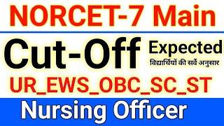 NORCET-7 Main Exam की CUT-OFF ये रहेगी देखिए UR_OBC_EWS_SC_ST की मैरिट सूचीNursing Officer Cut-off