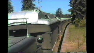 417. OP&E # 19 STEAM CAB RIDE FIRE MAN's side part 2 on the OREGON PACIFIC & EASTERN Cottage Grove