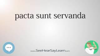 pacta sunt servanda 