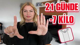 21 GÜNDE 7 KİLO ! BEKLENEN DİYET VİDEOSU. Kilo verme