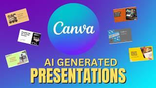 Canva Magic Design. How To Create AI-Generated Presentations