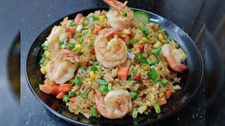 NASI GORENG UDANG KHAS HONGKONG || CHINIESE FOOD