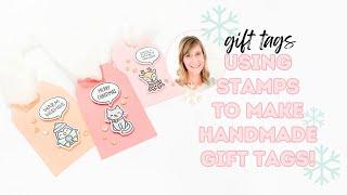 Making Gift Tags with Stamps! | Handmade Gift Tags with Stamps 2024