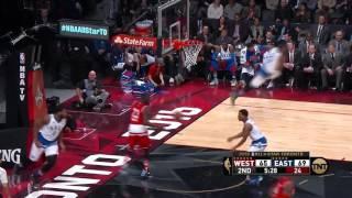 LeBron Off The Backboard For Drummond | West vs East | February 14, 2016 | NBA All-Star Weekend 2016