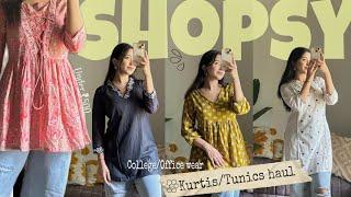 Shopsy Short Kurtis haul under ₹500 | College wear Kurtis haul #shopsyfinds #shortkurti