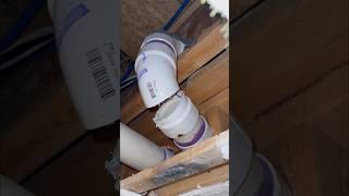 Difficult Plumbing Repair: Replacing A 3” PVC 90 #plumbing #shorts