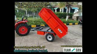 TEAM SRV MAKE MINI TROLLEY FOR SMALLER HP TRACTORS.