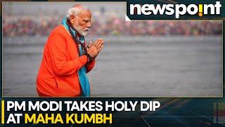 Maha Kumbh Mela: PM Modi Takes Holy Dip At Triveni Sangam In Prayagraj | WION Newspoint