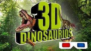 Vídeo 3D de Dinosaurios para gafas anaglifas  3D video of Dinosaurs for anaglyph glasses