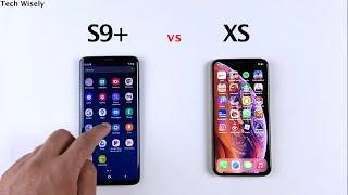 SAMSUNG S9 Plus vs iPhone XS Speed Test